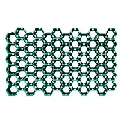 Решетка газонная пластиковая зеленая C250 674х412х35 мм