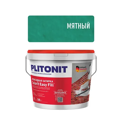 Затирка эпоксидная Plitonit Colorit EasyFill мятная 2 кг Затирка эпоксидная Plitonit Colorit EasyFill мятная 2 кг