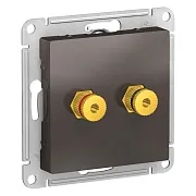 Розетка аудио Systeme Electric AtlasDesign встраиваемая мокко (ATN000687) Розетка аудио Systeme Electric AtlasDesign встраиваемая мокко (ATN000687)