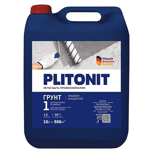 Грунт Plitonit 1/ 1 Profi 10 л концентрат 1:5 Грунт Plitonit 1/ 1 Profi 10 л концентрат 1:5