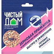 Средство от грызунов приманка зерновая Чистый дом 200 г