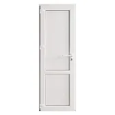 Металлопластиковая дверь VEKA 2050х700 мм алюминиевый порог белая правая глухая Металлопластиковая дверь VEKA 2050х700 мм алюминиевый порог белая правая глухая
