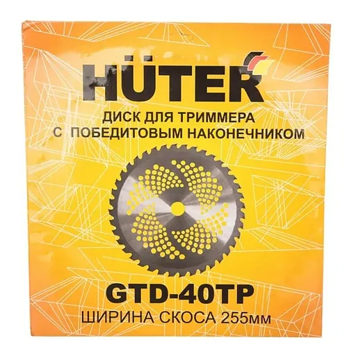 Нож для триммера Huter GTD-40TP 255х25,4 мм 40 зубьев (71/2/16) Нож для триммера Huter GTD-40TP 255х25,4 мм 40 зубьев (71/2/16)
