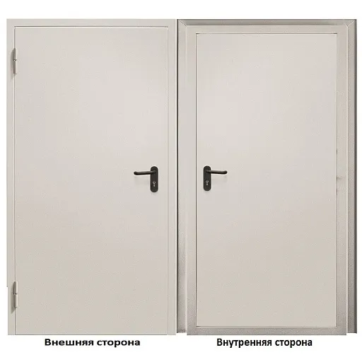 Дверь противопожарная Промет ДП-EIS-60 глухая левая серый RAL 7035 950х2050 мм