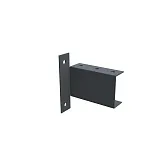 Кронштейн для лаги 40х20 мм графитовый серый RAL 7024 (80 шт.)