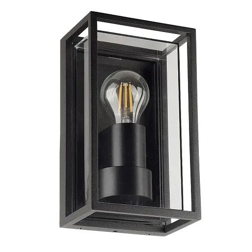 Светильник фасадный настенный Arte Lamp Marfik черный E27 15 Вт IP65 (A2322AL-1BK)
