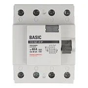 УЗО EKF Basic ВДТ-40 40А 3P+N тип AC 30 мА 4,5 кА (elcb-4-40-30e-sim)