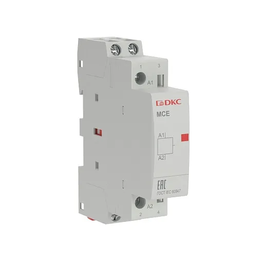 Контактор модульный DKC MCE Yon Max 240 В 25 А тип AC 2НО (MCE-25-20-A240)