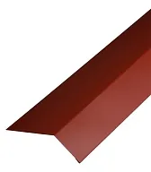Планка карнизная для гибкой черепицы Grand Line 100х60-65 мм 2 м красная RAL 3009 Планка карнизная для гибкой черепицы Grand Line 100х60-65 мм 2 м красная RAL 3009