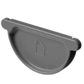 Docke STAL PREMIUM Заглушка желоба D125 (Графит 7024)