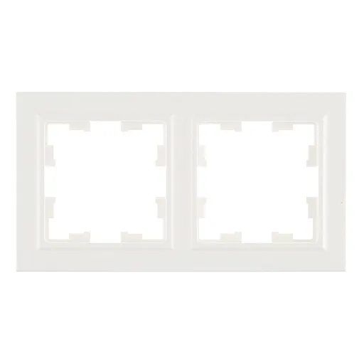 Рамка IEK Brite РУ-2-БрБ-44 двухместная белая (BR-M22-44-K01) Рамка IEK Brite РУ-2-БрБ-44 двухместная белая (BR-M22-44-K01)