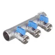 Коллектор Henco 1 ВР(г) х 3 выхода 3/4 НР(ш) ЕК х 1 НР(ш) с шаровыми кранами (VB060503-BLAUW) Коллектор Henco 1 ВР(г) х 3 выхода 3/4 НР(ш) ЕК х 1 НР(ш) с шаровыми кранами (VB060503-BLAUW)