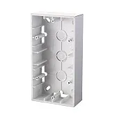 Коробка монтажная Simon 15 двухместная накладная алюминий (1590752-033) Коробка монтажная Simon 15 двухместная накладная алюминий (1590752-033)