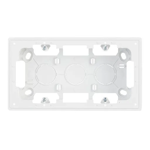 Коробка монтажная Simon 24 Harmonie двухместная накладная белая (2400752-030) Коробка монтажная Simon 24 Harmonie двухместная накладная белая (2400752-030)