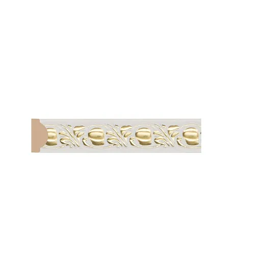 Молдинг из экополимера ударопрочный 15х8х2400 мм Decomaster Decor 130C-54 белый