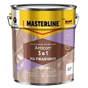 Грунт-эмаль по ржавчине 3в1 Masterline Anticorr белая RAL 9003 глянцевая 5 л Грунт-эмаль по ржавчине 3в1 Masterline Anticorr белая RAL 9003 глянцевая 5 л