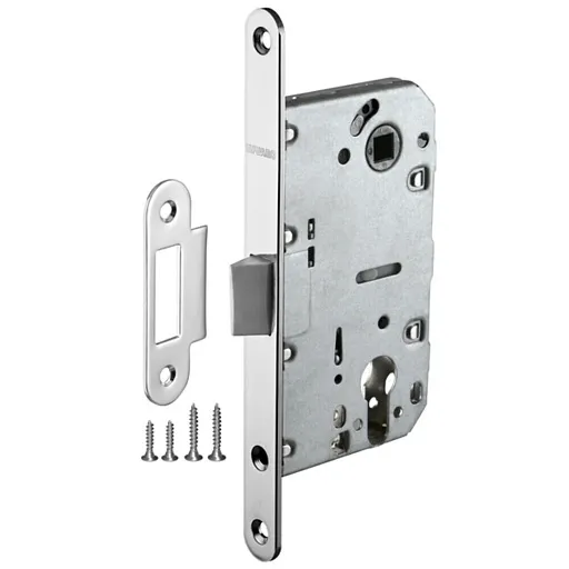 Замок врезной Fuaro PLASTP85C-50 CP для межкомнатной двери под цилиндр хром Замок врезной Fuaro PLASTP85C-50 CP для межкомнатной двери под цилиндр хром