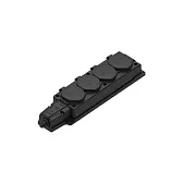 Колодка 4 розетки Systeme Electric MultiSet с заземлением 16 А 250 В IP44 с крышкой черная (MST4104BK) Колодка 4 розетки Systeme Electric MultiSet с заземлением 16 А 250 В IP44 с крышкой черная (MST4104BK)