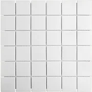 Мозаика Starmosaic белая керамическая 306х306х6 мм матовая antislip Мозаика Starmosaic белая керамическая 306х306х6 мм матовая antislip