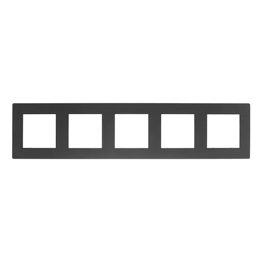 Рамка Simon 24 Harmonie пятиместная графит (2400650-038) Рамка Simon 24 Harmonie пятиместная графит (2400650-038)