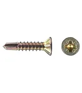 Саморезы оконные 19x3,9 мм с буром желтые (500 шт.)