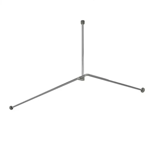 Карниз для ванной WasserKraft 180х90 см сборный Г-образный алюминий хром (SC-469018) Карниз для ванной WasserKraft 180х90 см сборный Г-образный алюминий хром (SC-469018)