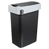 Контейнер для мусора Econova Smart Bin с крышкой 50 л полипропилен черный Контейнер для мусора Econova Smart Bin с крышкой 50 л полипропилен черный