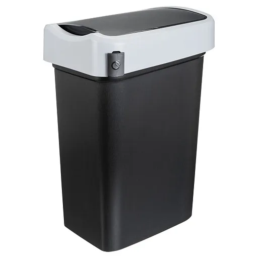 Контейнер для мусора Econova Smart Bin с крышкой 50 л полипропилен черный Контейнер для мусора Econova Smart Bin с крышкой 50 л полипропилен черный