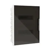 Щит распределительный встраиваемый DKC Frame ЩРВ-П пластиковый IP40 398,6х311,6х100 мм 24 модуля непрозрачная дверь (F24B1WDDIY)