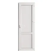 Металлопластиковая дверь VEKA 2050х800 мм алюминиевый порог белая левая глухая