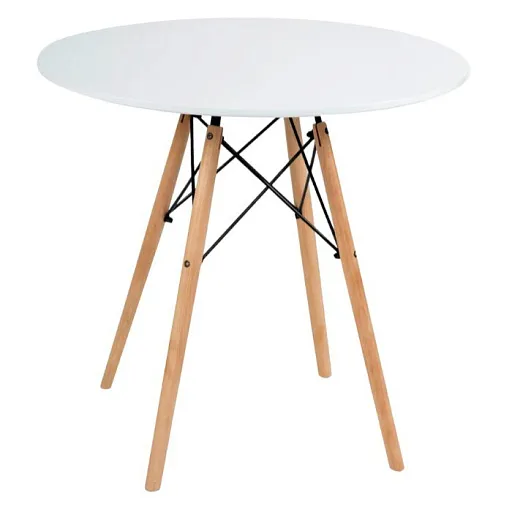 Стол кухонный круглый d0,7 м белый Cindy (15854)