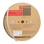 Трубка термоусадочная EKF PROxima ТУТ нг 12/6 мм белая (100 м)