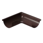 Docke STAL PREMIUM Угол внешний 90° D125 (Шоколад 8019)