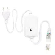 Шнур питания для светодиодной ленты Apeyron пластик 500 Вт IP44 220 В белый (03-52) Шнур питания для светодиодной ленты Apeyron пластик 500 Вт IP44 220 В белый (03-52)