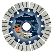 Диск алмазный по железобетону Kronger Master 125х22,2х2,2 мм сегментный сухой рез (B200125M)