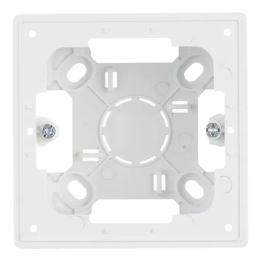 Коробка монтажная Simon 24 Harmonie одноместная накладная белая (2400751-030) Коробка монтажная Simon 24 Harmonie одноместная накладная белая (2400751-030)