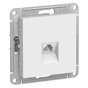 Розетка телефонная Systeme Electric AtlasDesign встраиваемая лотос RJ11 (ATN001381)