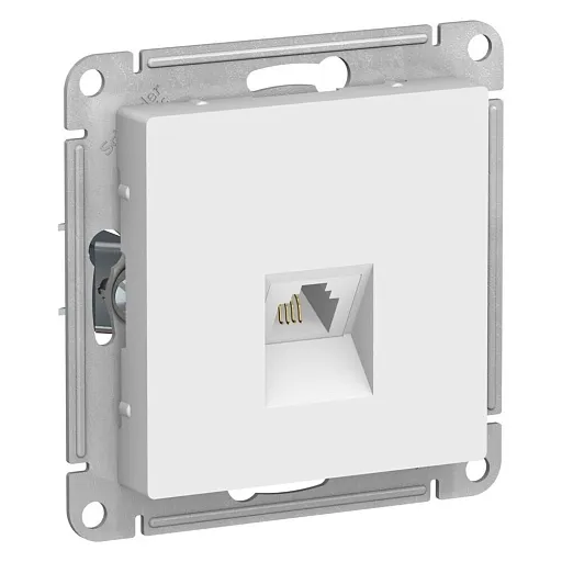 Розетка телефонная Systeme Electric AtlasDesign встраиваемая лотос RJ11 (ATN001381)