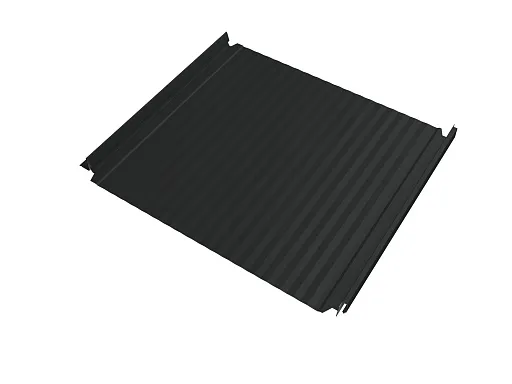Кликфальц 0,5 мм Grand Line Double Pro Gofr с пленкой на замках антрацитово-серый RAL 7016 satin matt TX Кликфальц 0,5 мм Grand Line Double Pro Gofr с пленкой на замках антрацитово-серый RAL 7016 satin matt TX