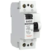 УЗО EKF Basic ВДT-40 63А 1P+N тип AC 100 мА 4,5 кА компактное (elcb-2-63-100e-sim)