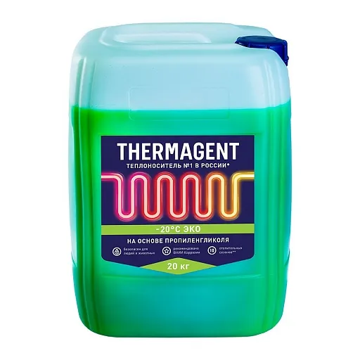 Теплоноситель Thermagent Eko -20 °С 20 кг на основе пропиленгликоля Теплоноситель Thermagent Eko -20 °С 20 кг на основе пропиленгликоля