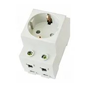 Розетка щитовая модульная Chint AC30-111 T1-T2 250 В 16 А (775001)