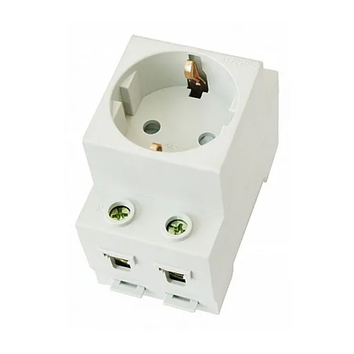 Розетка щитовая модульная Chint AC30-111 T1-T2 250 В 16 А (775001)