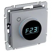 Терморегулятор IEK Brite ТС10-1-БрБ для теплого пола встраиваемый белый электронный с индикацией (BR-RT11-K01)