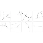 Плитка облицовочная Lavelly Skandi Marble Mosaic белая рельеф 400х200х8 мм (15 шт.=1,2 кв.м)