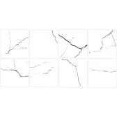 Плитка облицовочная Lavelly Skandi Marble Mosaic белая рельеф 400х200х8 мм (15 шт.=1,2 кв.м)