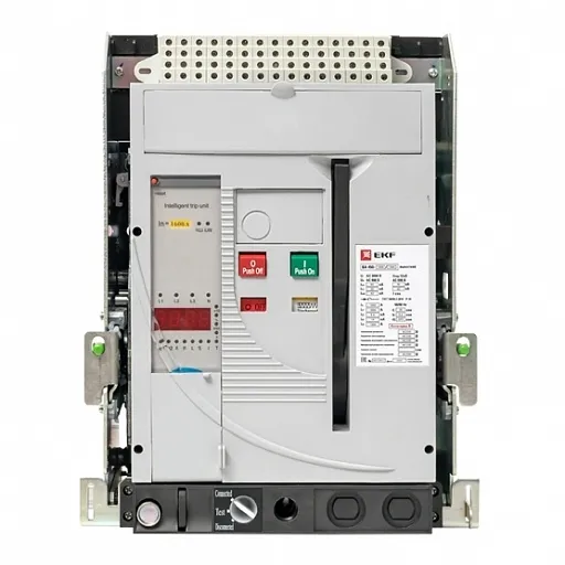 Автоматический выключатель EKF PROxima ВА-450-1600 3P 1600А 55 кА 690 В на монтажную плату выкатной (mccb450-1600-1600v)