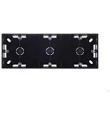 Коробка монтажная Simon 15 трехместная накладная графит (1590753-038) Коробка монтажная Simon 15 трехместная накладная графит (1590753-038)
