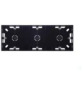 Коробка монтажная Simon 15 трехместная накладная графит (1590753-038) Коробка монтажная Simon 15 трехместная накладная графит (1590753-038)