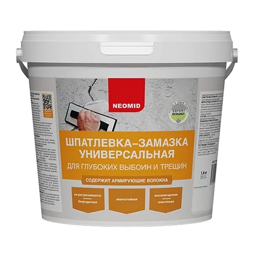 Шпатлевка-замазка Neomid универсальная 1,4 кг Шпатлевка-замазка Neomid универсальная 1,4 кг
